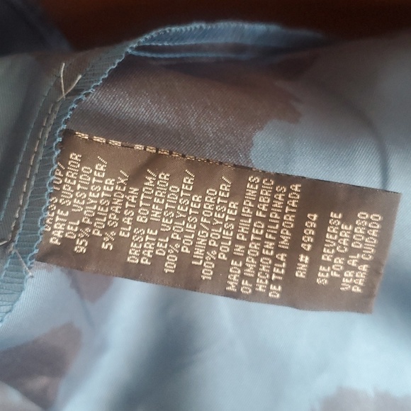 R&M Richards evening dress size 8 Black and teal blue - Picture 4 of 4